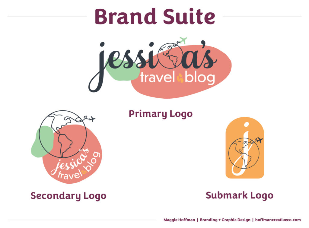 Travel blog logos